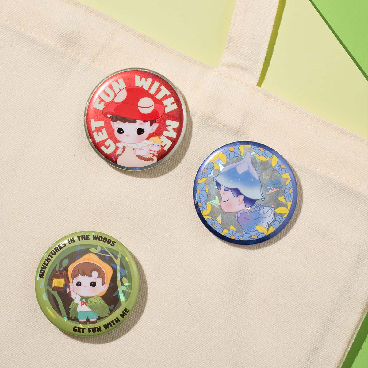 HACIPUPU Adventures In The Woods Series-Tinplate Badge Blind Box