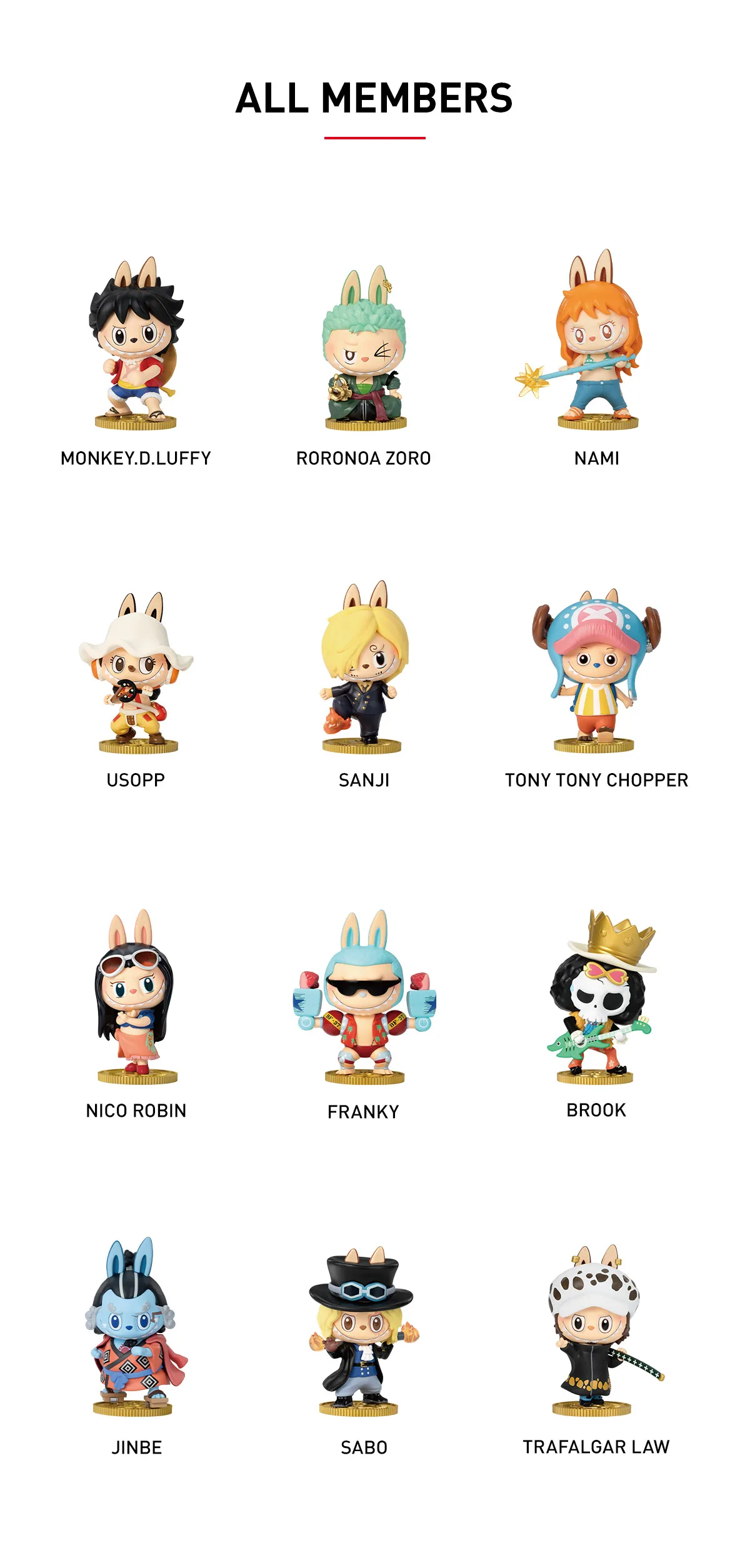 THE MONSTERS × One Piece Series Figures