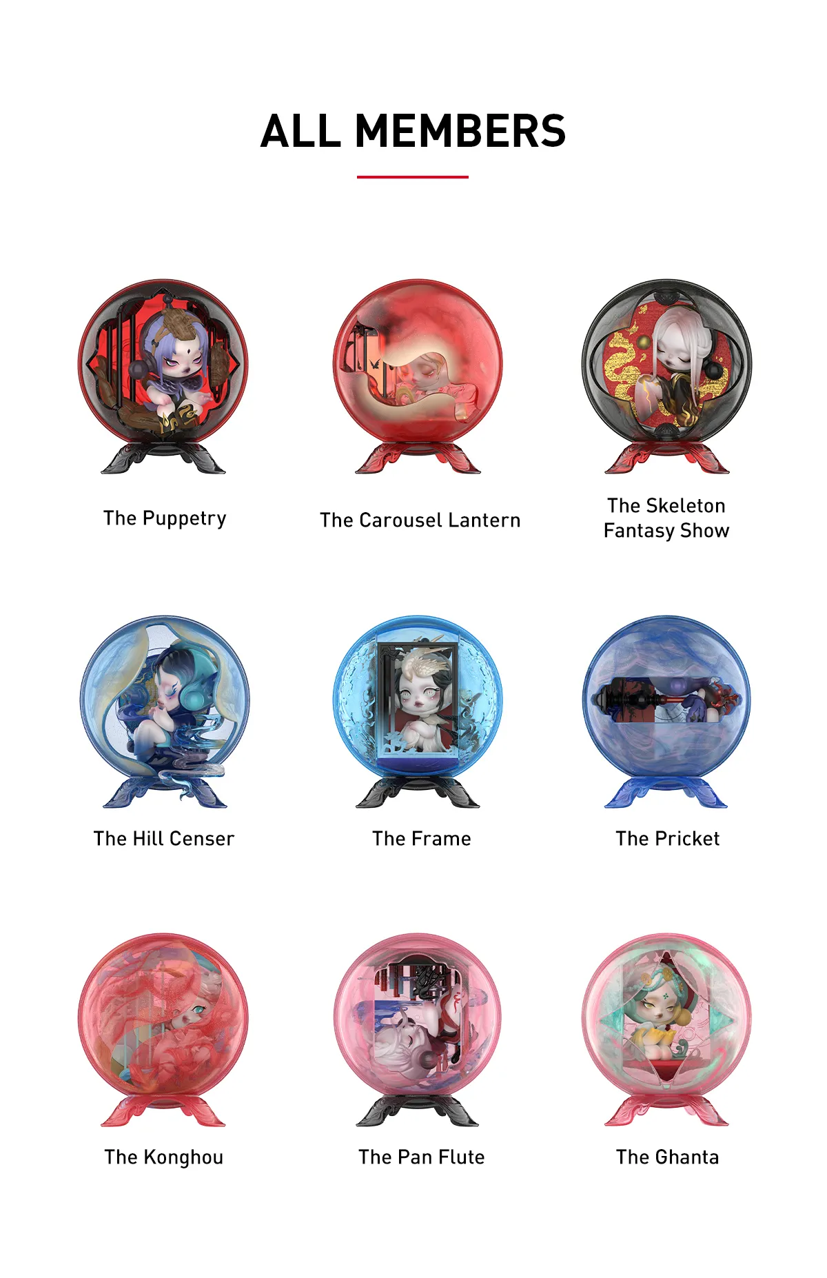 SKULLPANDA The Mirage Series Figures