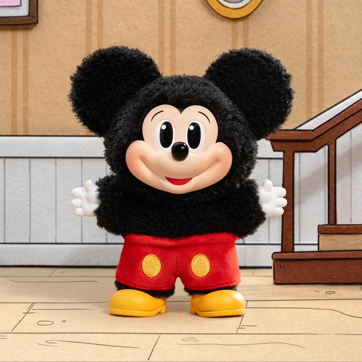 Mickey Family Cute Together Keychain Series Figures