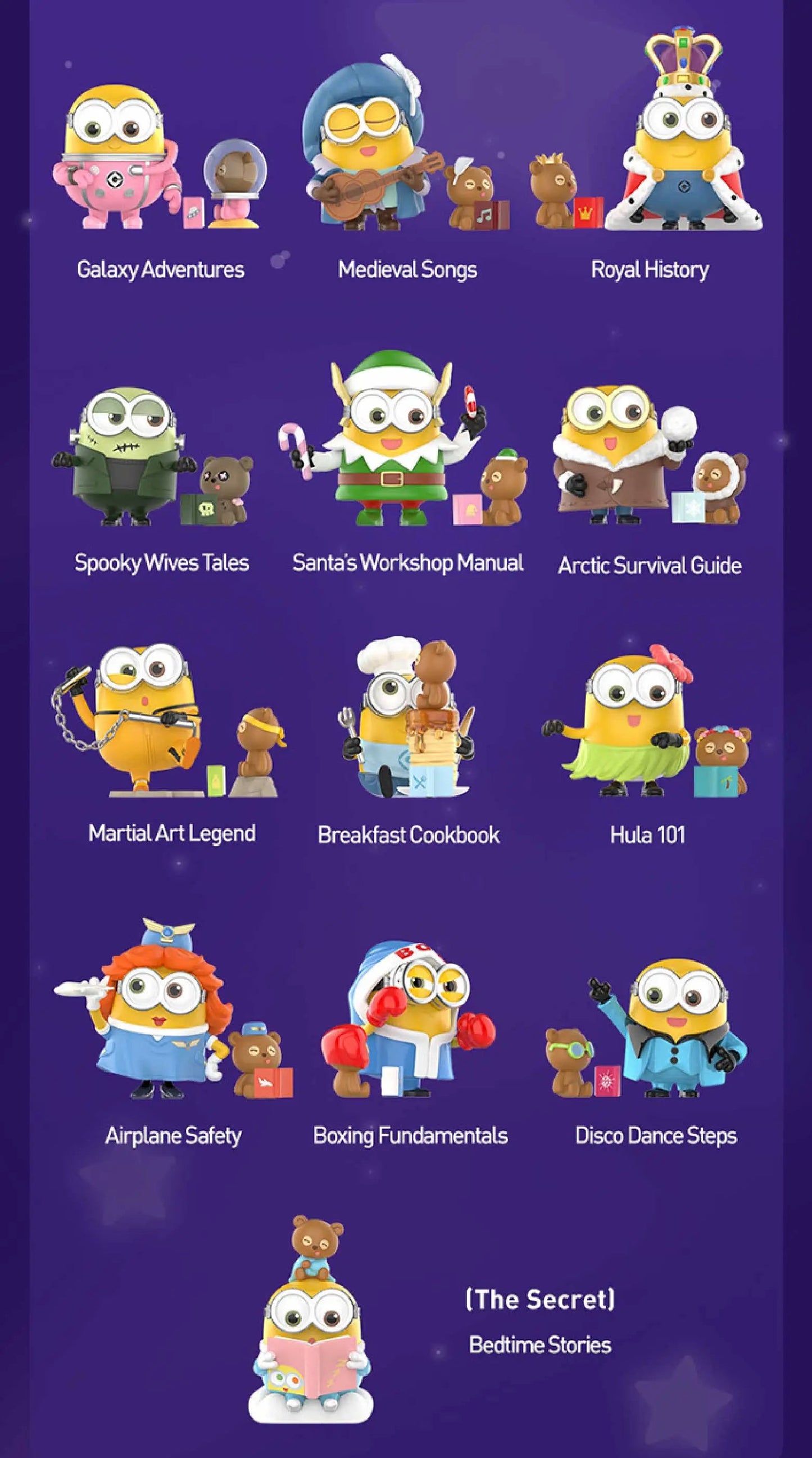 Minions Bedtime Stories by Bob and Tim Series Figures