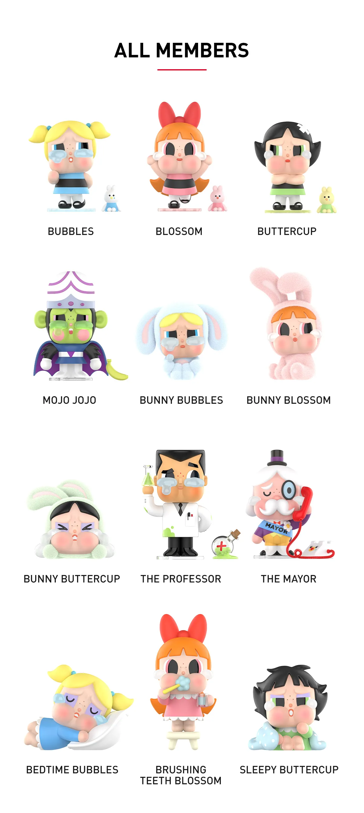 CRYBABY × Powerpuff Girls Series Figures