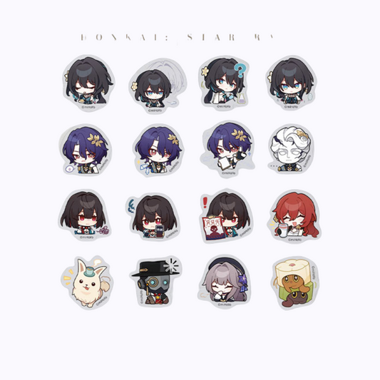 Honkai: Star Rail Pom-Pom Pavillion Series Sticker Set Crown of the Mundane and Divine