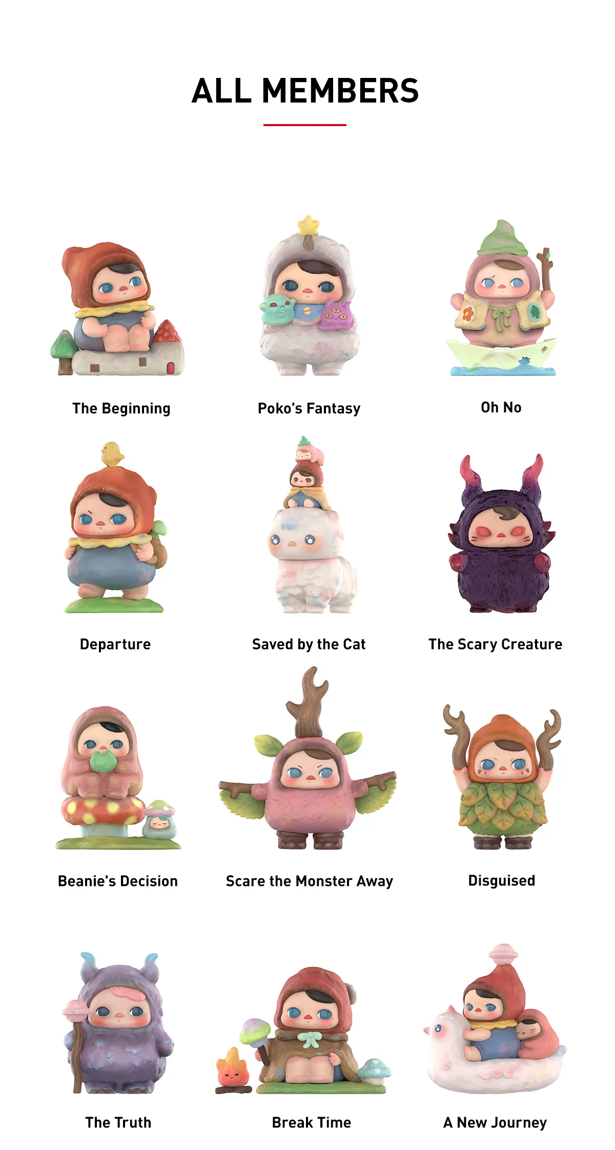 PUCKY Poko's Adventure Series Figures