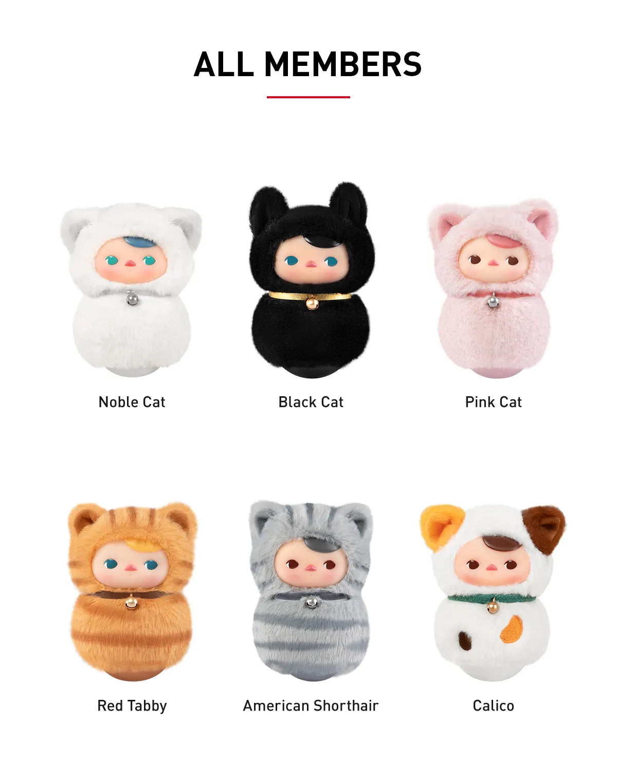 PUCKY Roly-Poly Kitty Series-Vinyl Plush Blind Box