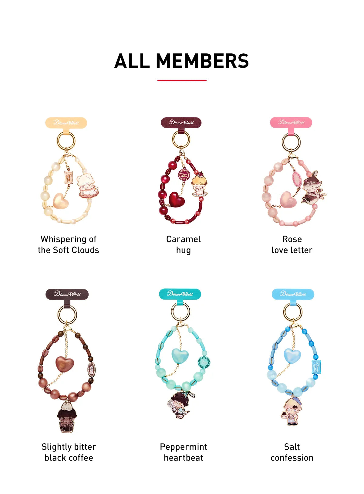 DIMOO Crush on Coffee Series-Phone Charm Blind Box